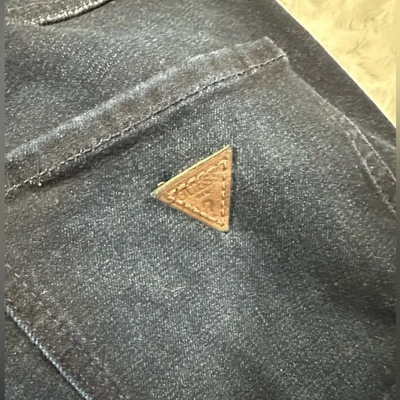 GUESS 1981 Womens Skinny Dark Blue Jeans - Picture 6 of 10